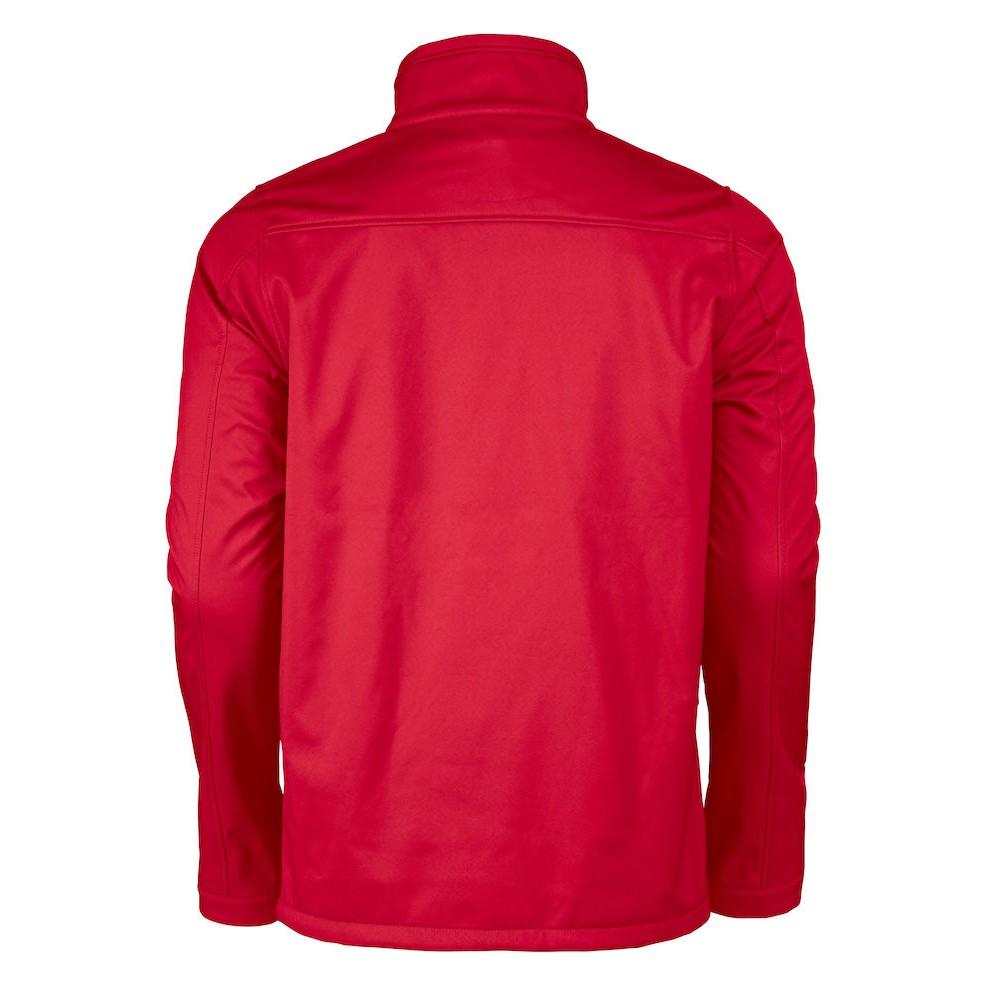Red - Back - Printer RED Mens Vert Soft Shell Jacket