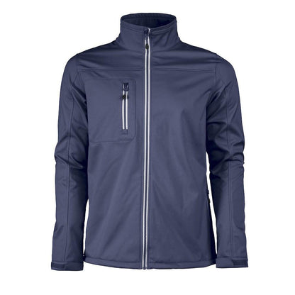 Navy - Front - Printer RED Mens Vert Soft Shell Jacket