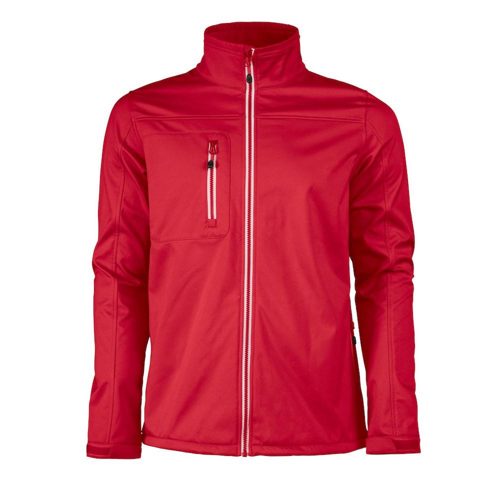 Red - Front - Printer RED Mens Vert Soft Shell Jacket