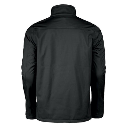 Black - Back - Printer RED Mens Vert Soft Shell Jacket