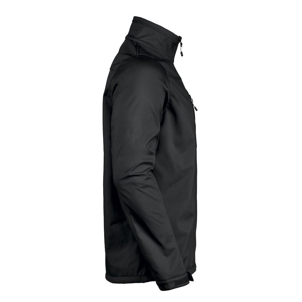 Black - Side - Printer RED Mens Vert Soft Shell Jacket