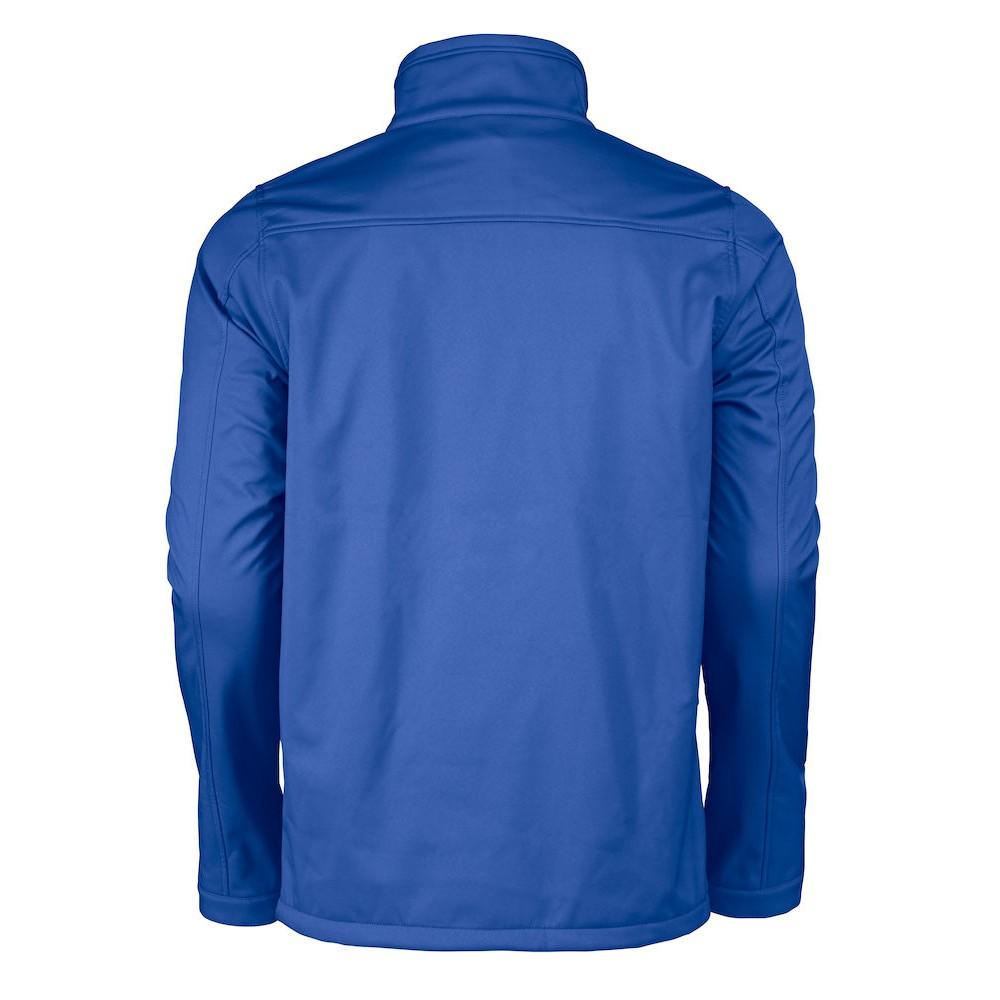 Blue - Back - Printer RED Mens Vert Soft Shell Jacket