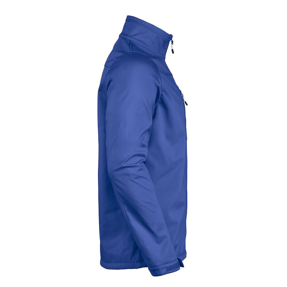 Blue - Side - Printer RED Mens Vert Soft Shell Jacket