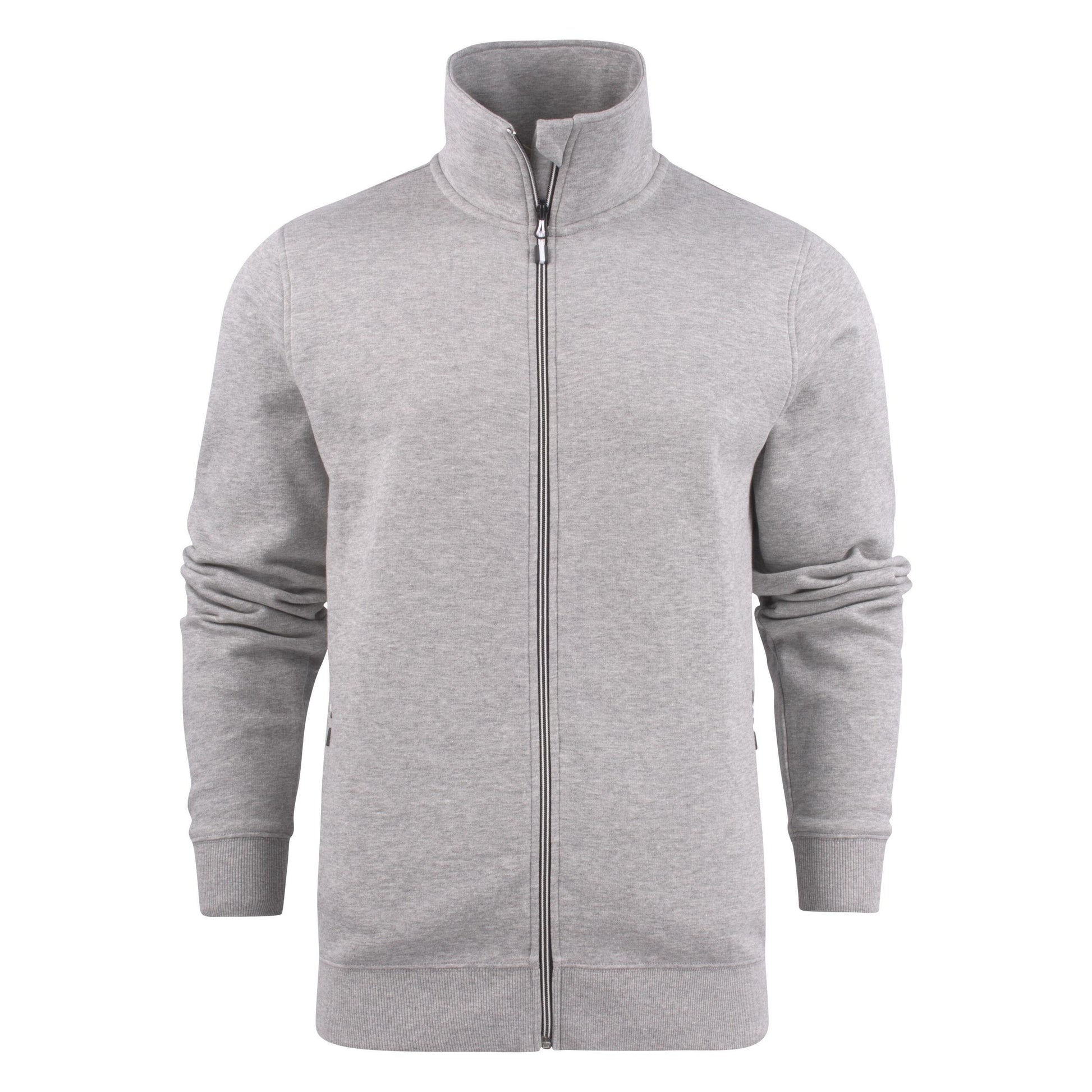 Grey Melange - Back - Printer Mens Javelin RSX Sweat Jacket