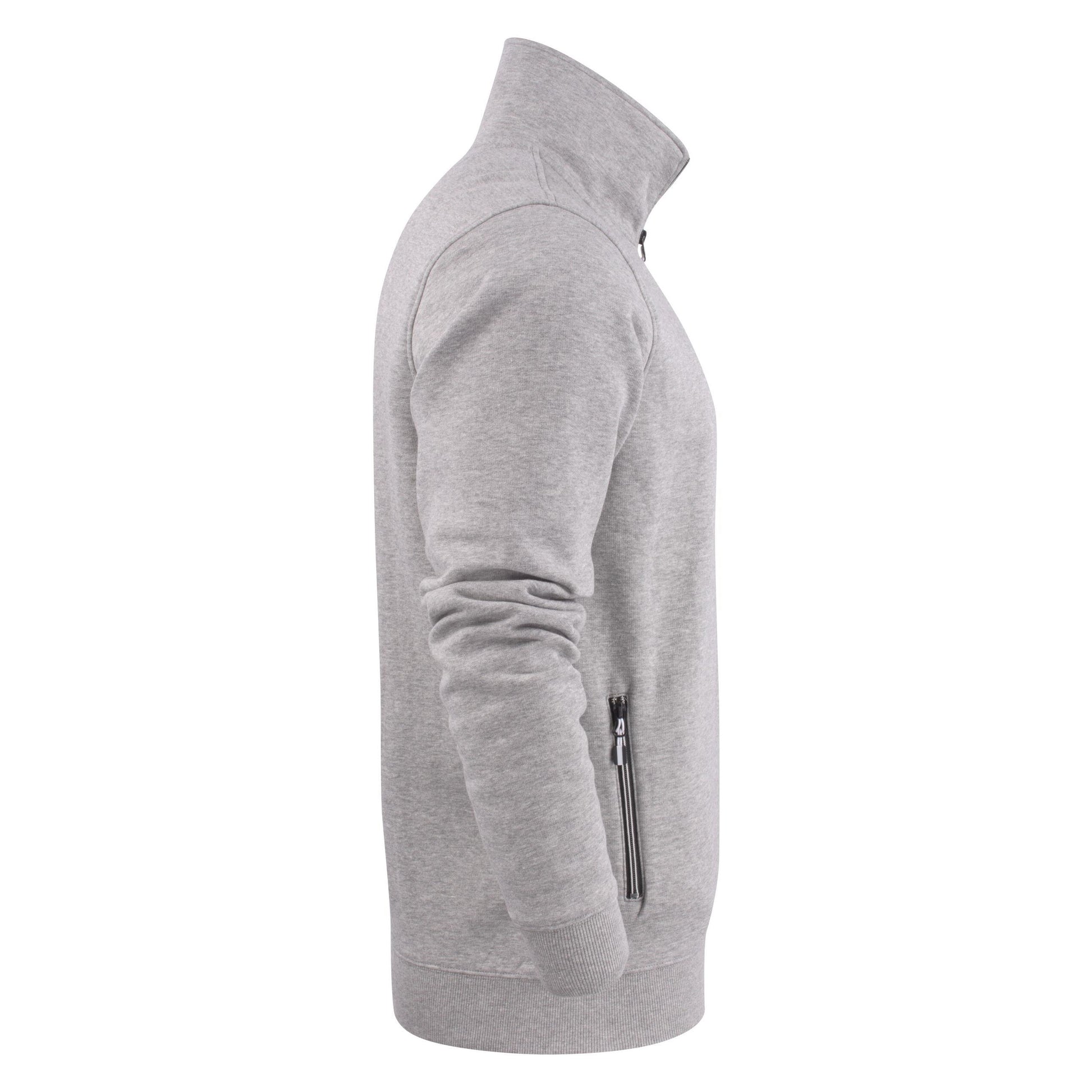 Grey Melange - Side - Printer Mens Javelin RSX Sweat Jacket