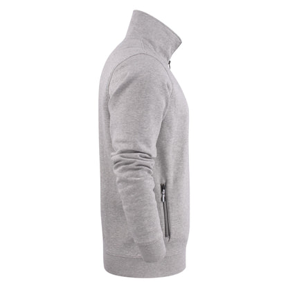 Grey Melange - Side - Printer Mens Javelin RSX Sweat Jacket