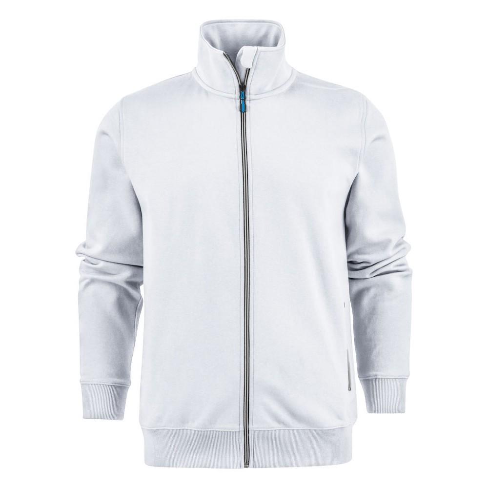 White - Front - Printer Mens Javelin RSX Sweat Jacket