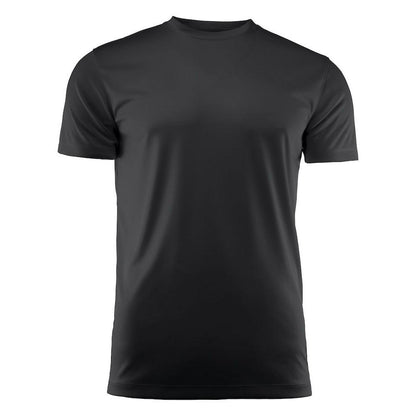 Black - Front - Printer RED Mens Run Active T-Shirt