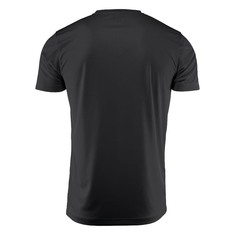 Black - Back - Printer RED Mens Run Active T-Shirt
