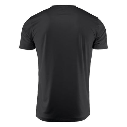 Black - Back - Printer RED Mens Run Active T-Shirt