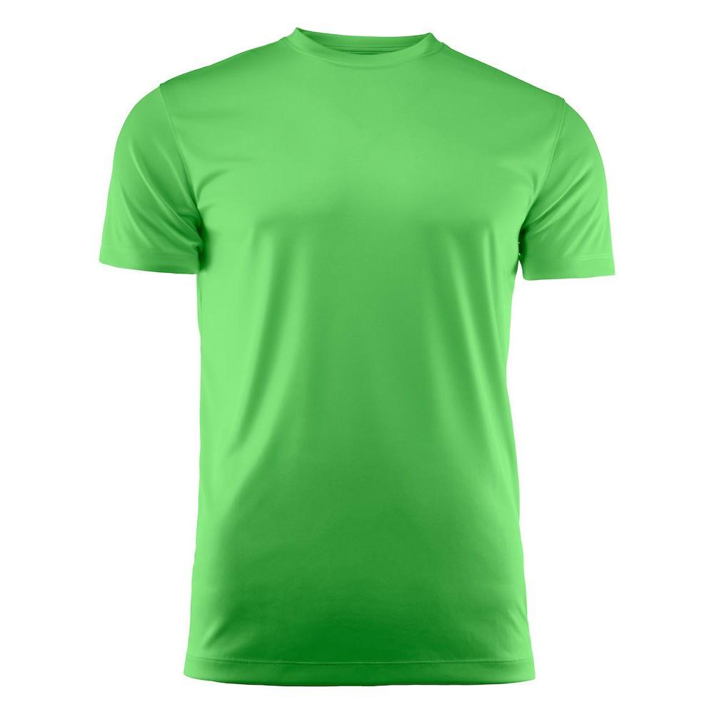 Lime - Front - Printer RED Mens Run Active T-Shirt