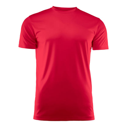 Grey Melange - Front - Printer RED Mens Run Active T-Shirt