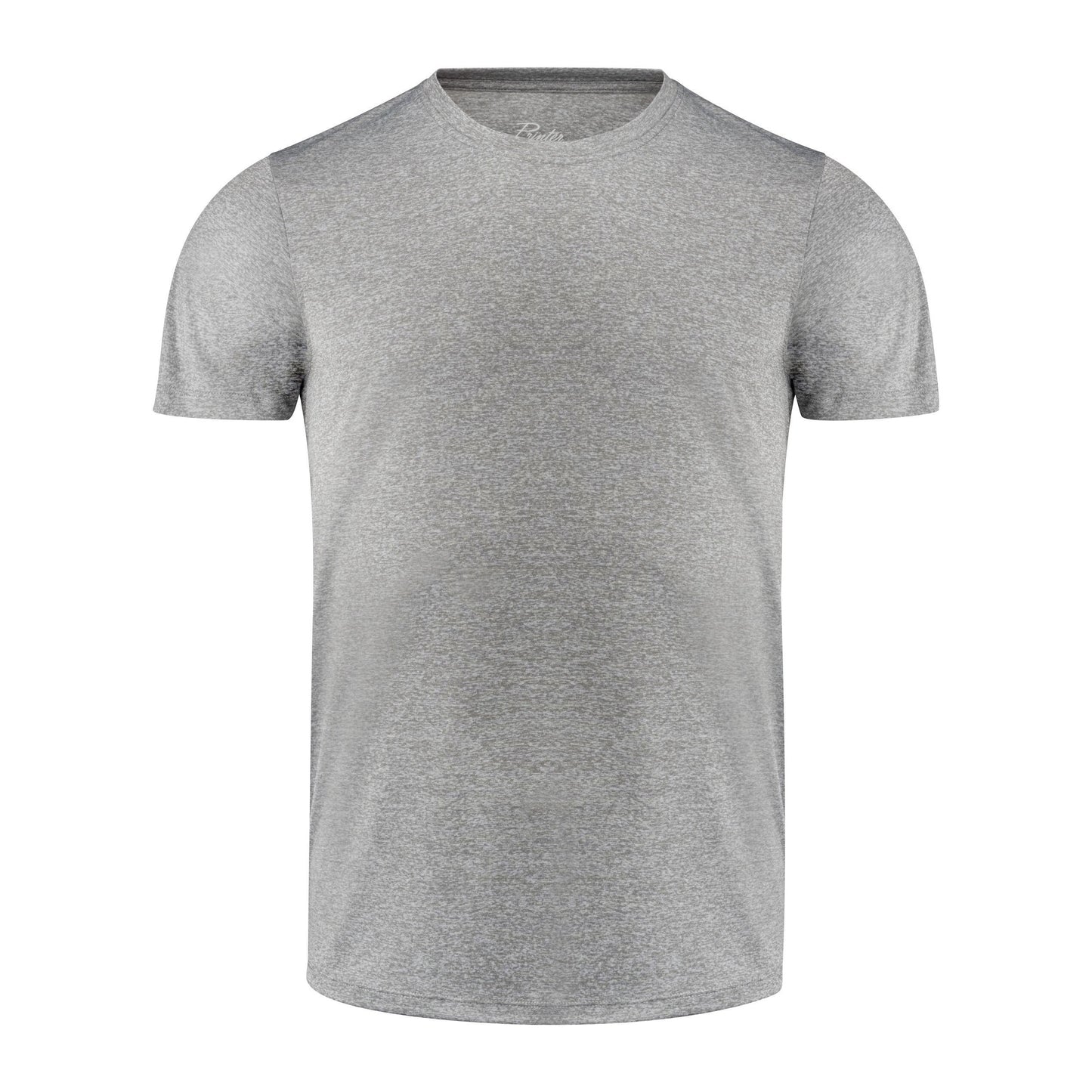 Grey Melange - Back - Printer RED Mens Run Active T-Shirt
