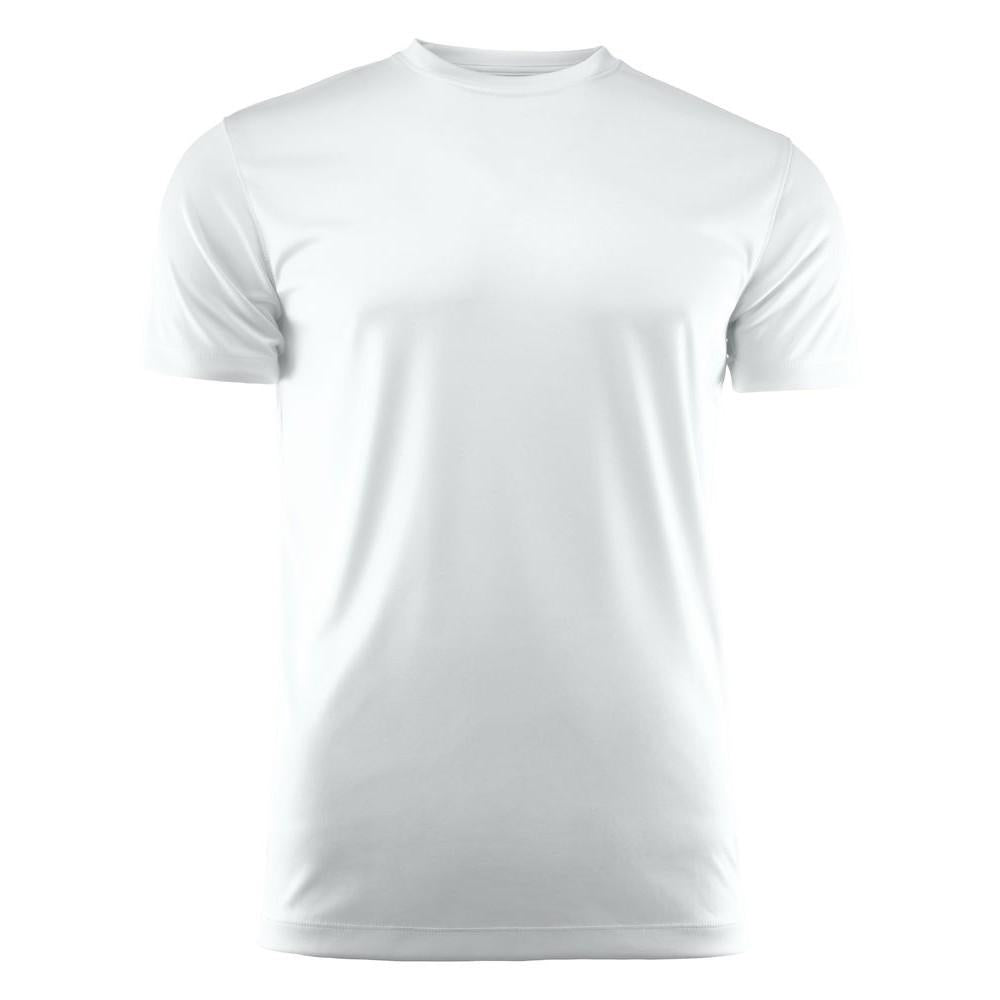 White - Front - Printer RED Mens Run Active T-Shirt