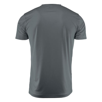 Metal Grey - Back - Printer RED Mens Run Active T-Shirt