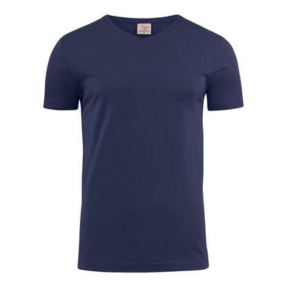 Navy - Back - Printer Mens V Neck T-Shirt