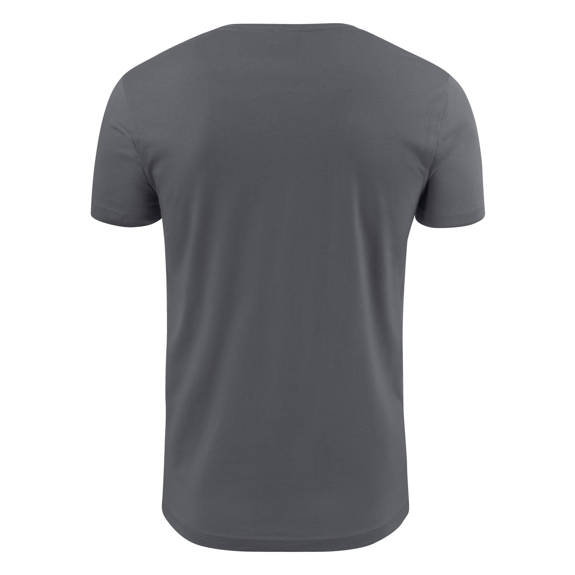 Steel Grey - Side - Printer Mens V Neck T-Shirt