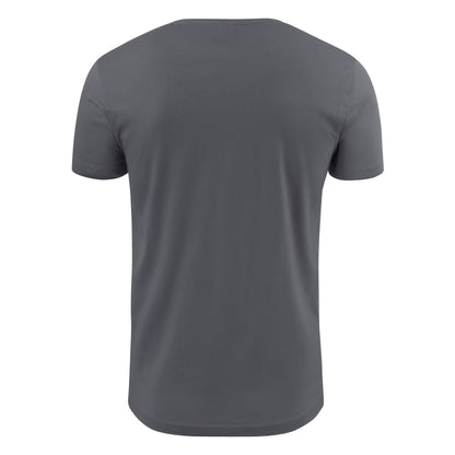 Steel Grey - Side - Printer Mens V Neck T-Shirt