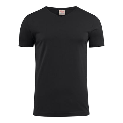 Black - Back - Printer Mens V Neck T-Shirt