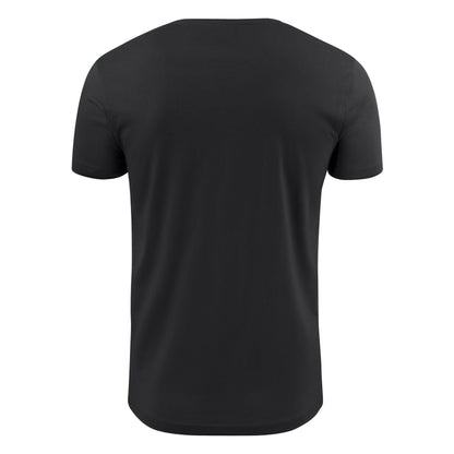 Black - Side - Printer Mens V Neck T-Shirt
