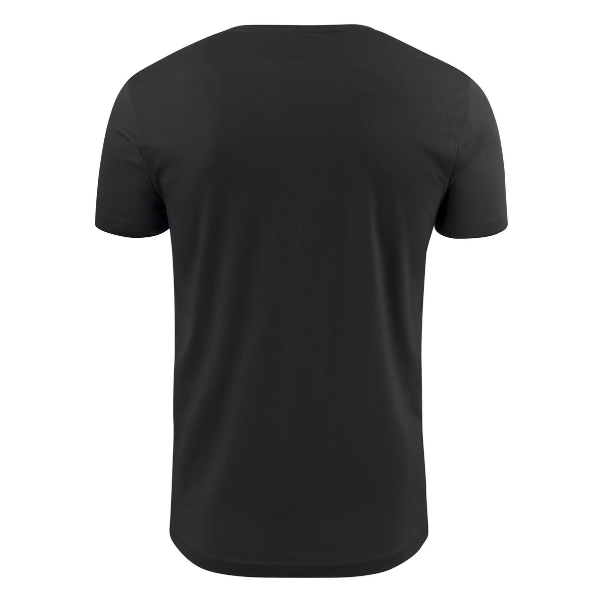 Black - Side - Printer Mens V Neck T-Shirt