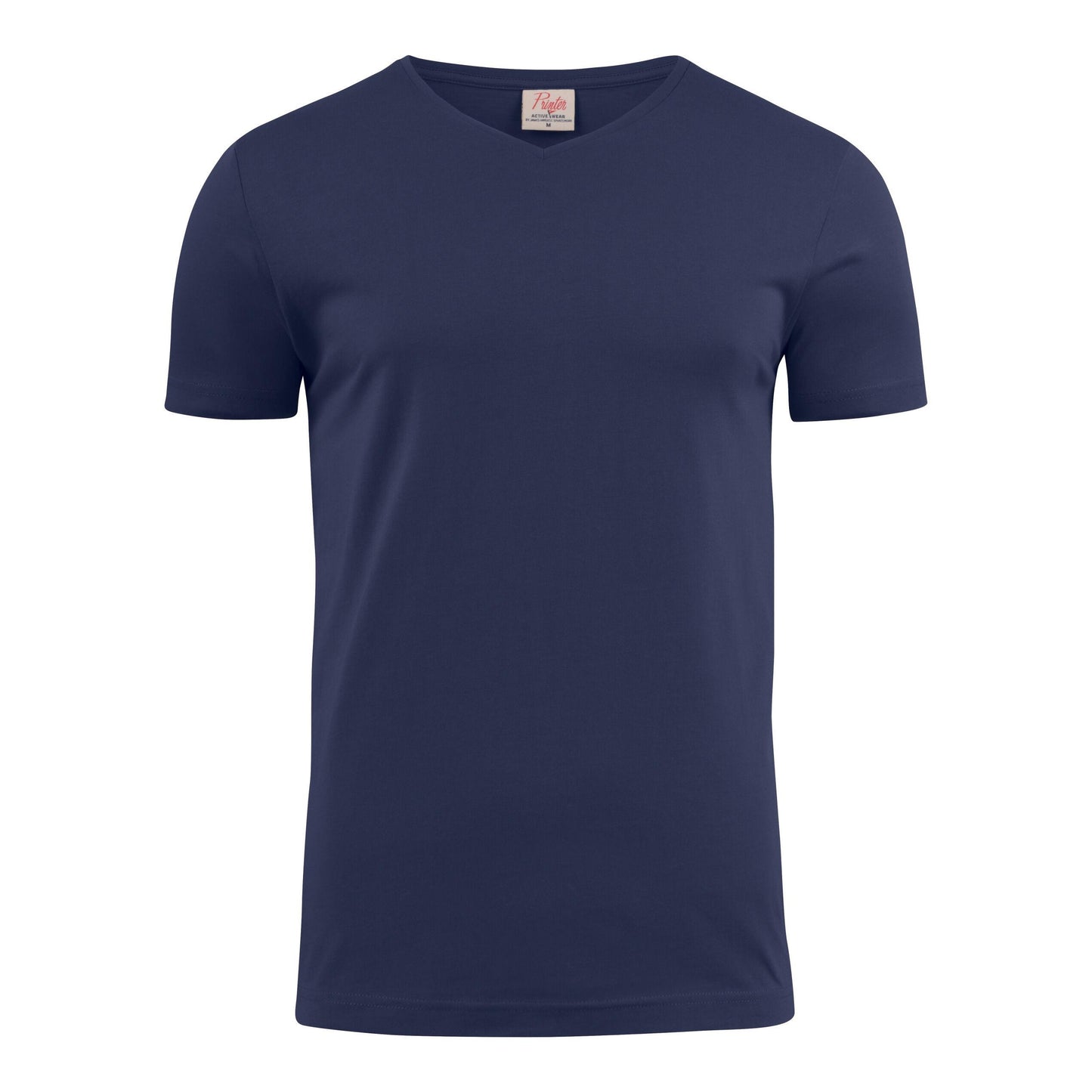 Dark Navy - Back - Printer Mens V Neck T-Shirt