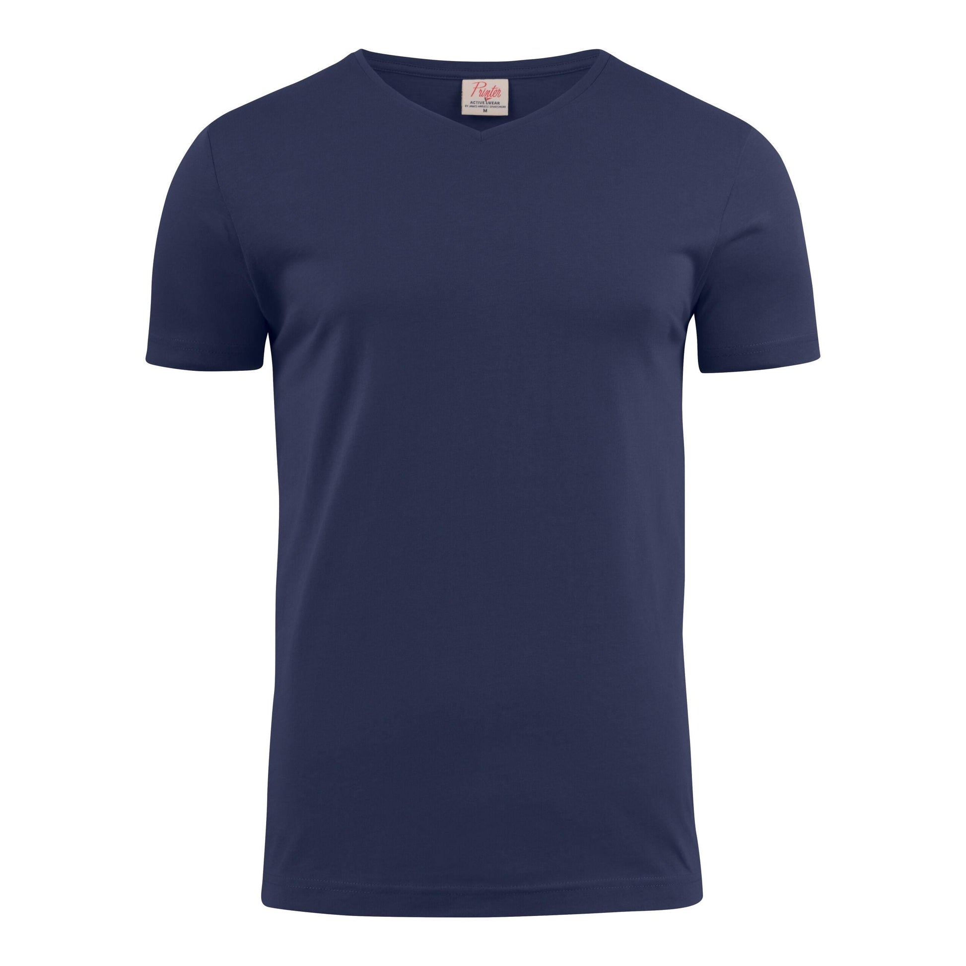 Dark Navy - Back - Printer Mens V Neck T-Shirt