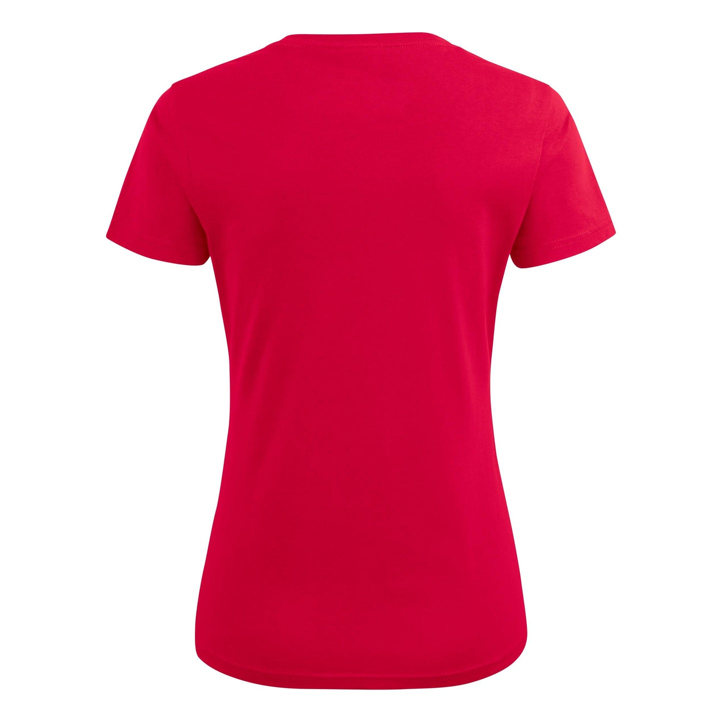 Red - Side - Printer Womens-Ladies V Neck T-Shirt