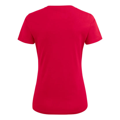 Red - Side - Printer Womens-Ladies V Neck T-Shirt