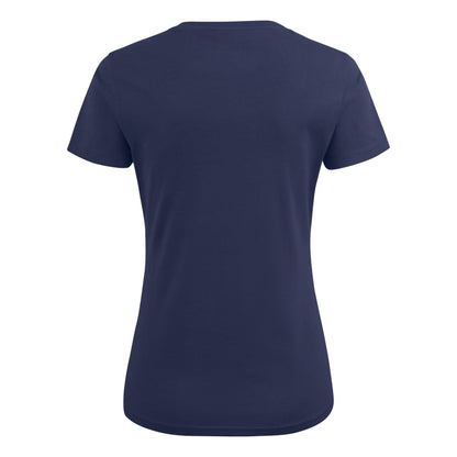 Navy - Side - Printer Womens-Ladies V Neck T-Shirt