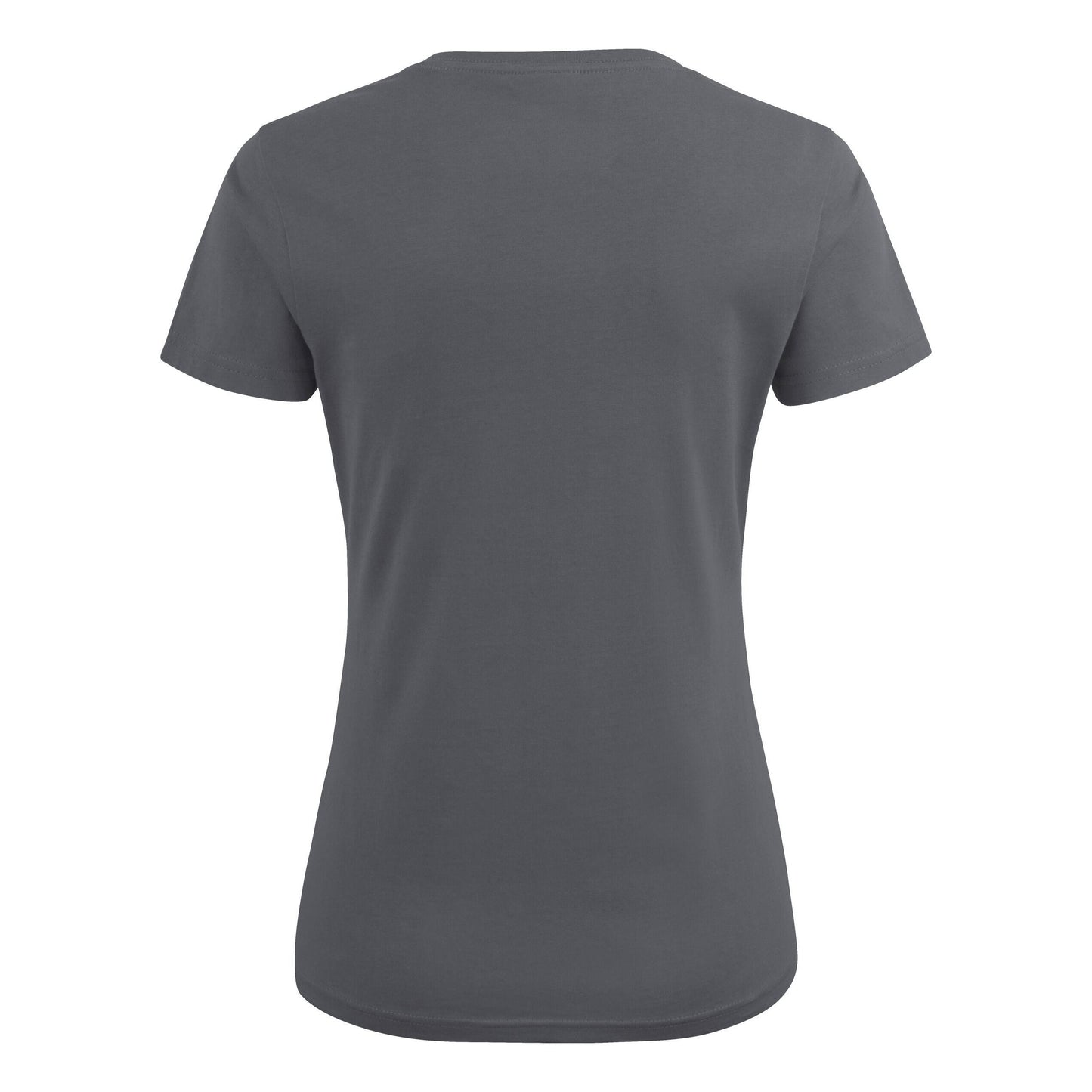 Steel Grey - Side - Printer Womens-Ladies V Neck T-Shirt