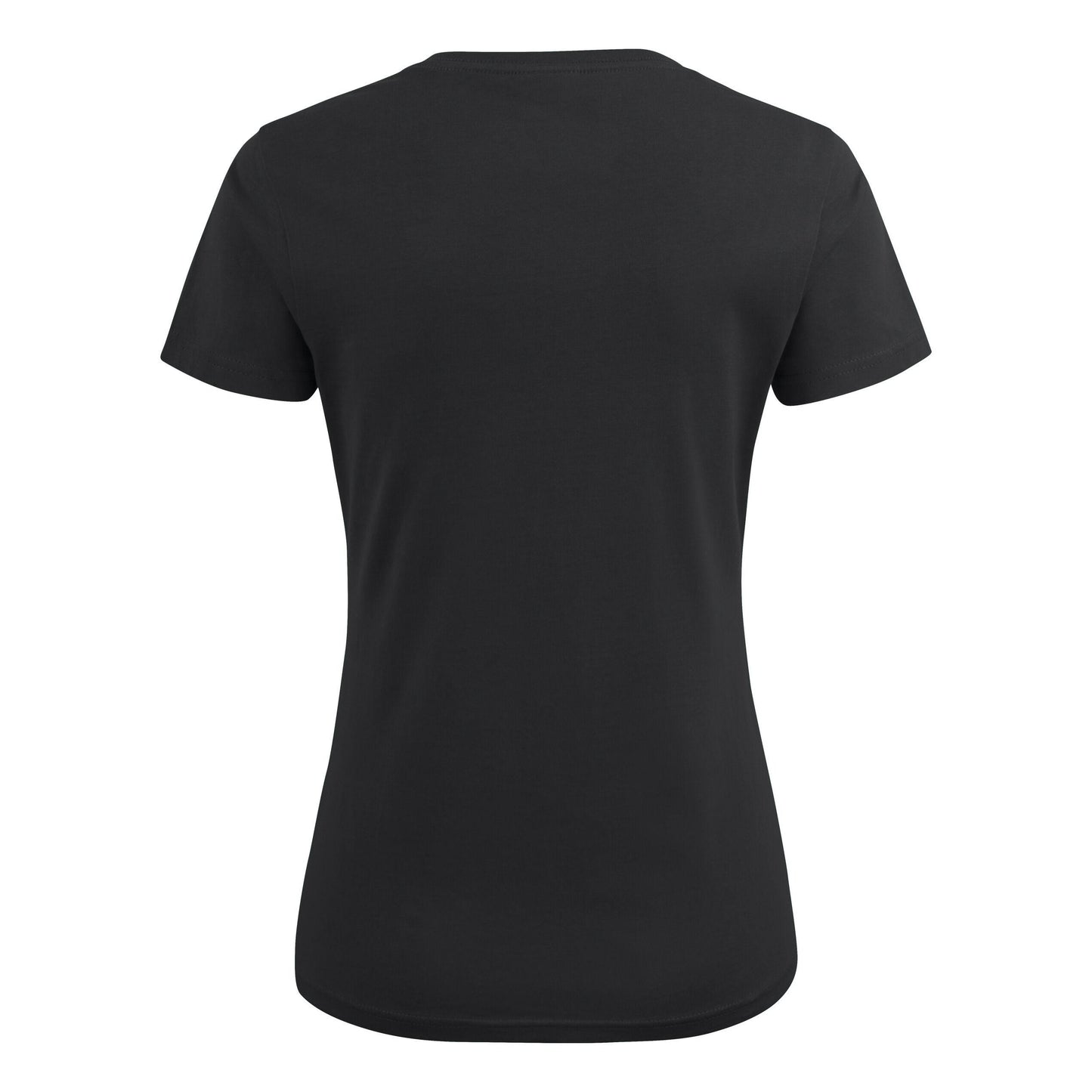 Black - Side - Printer Womens-Ladies V Neck T-Shirt