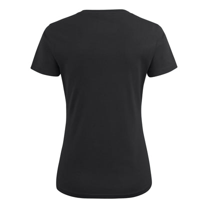 Black - Side - Printer Womens-Ladies V Neck T-Shirt