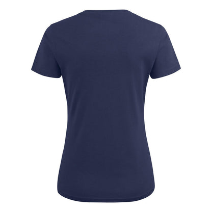 Dark Navy - Side - Printer Womens-Ladies V Neck T-Shirt
