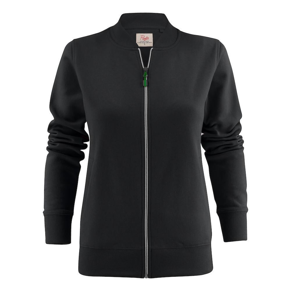 Black - Front - Printer Womens-Ladies Javelin Sweat Jacket