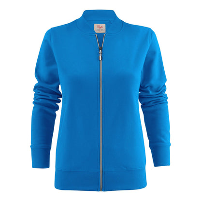 Ocean Blue - Back - Printer Womens-Ladies Javelin Sweat Jacket