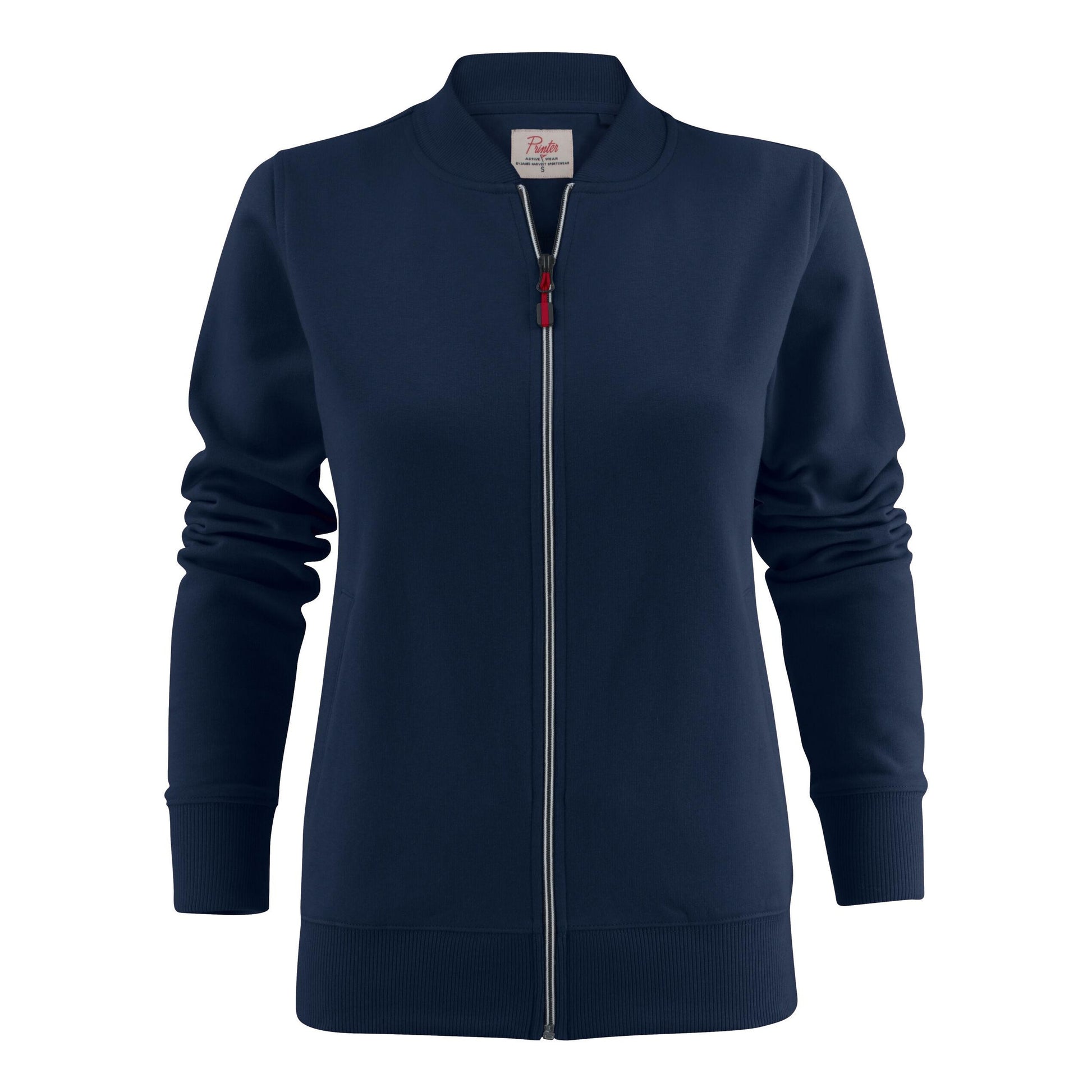 Navy - Back - Printer Womens-Ladies Javelin Sweat Jacket