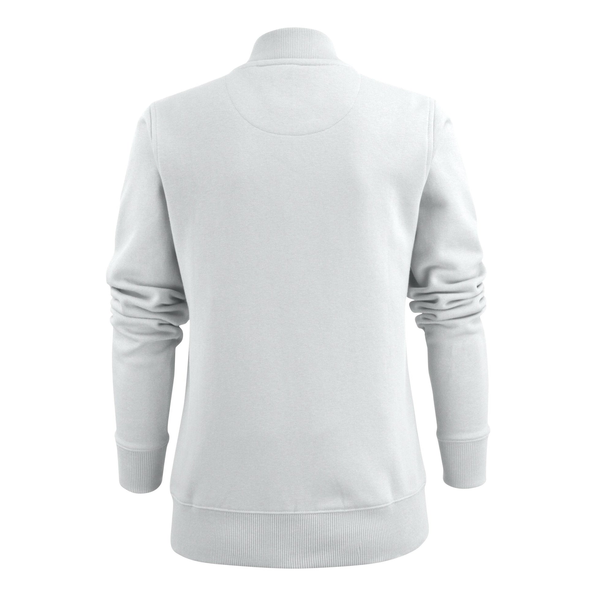 White - Side - Printer Womens-Ladies Javelin Sweat Jacket