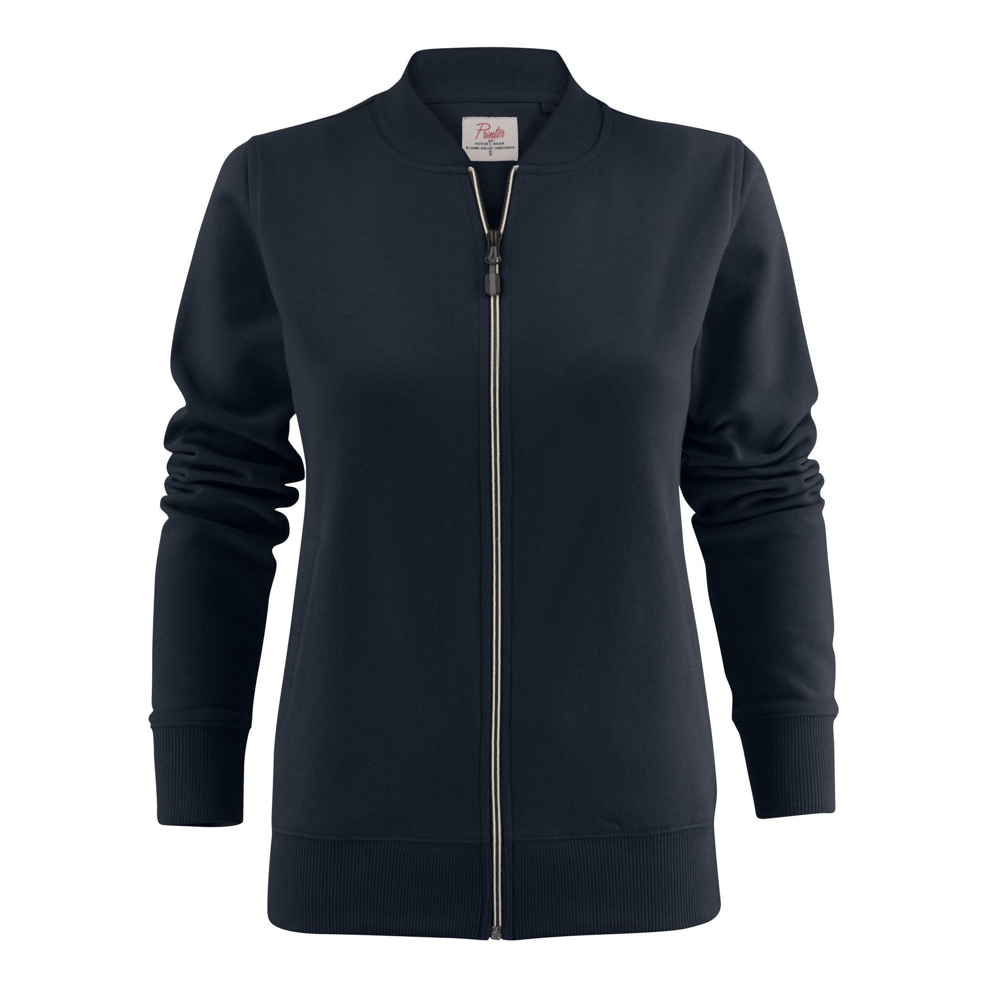 Dark Navy - Back - Printer Womens-Ladies Javelin Sweat Jacket