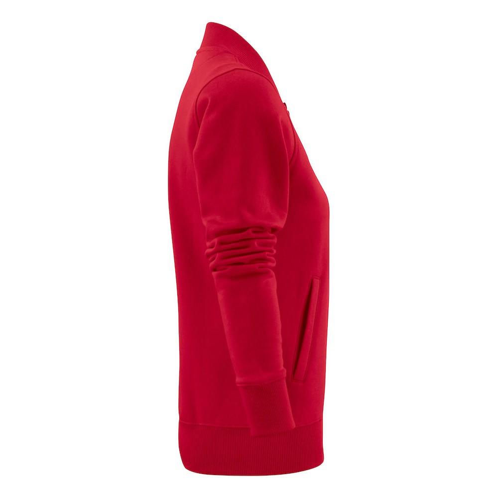 Red - Side - Printer Womens-Ladies Javelin Sweat Jacket
