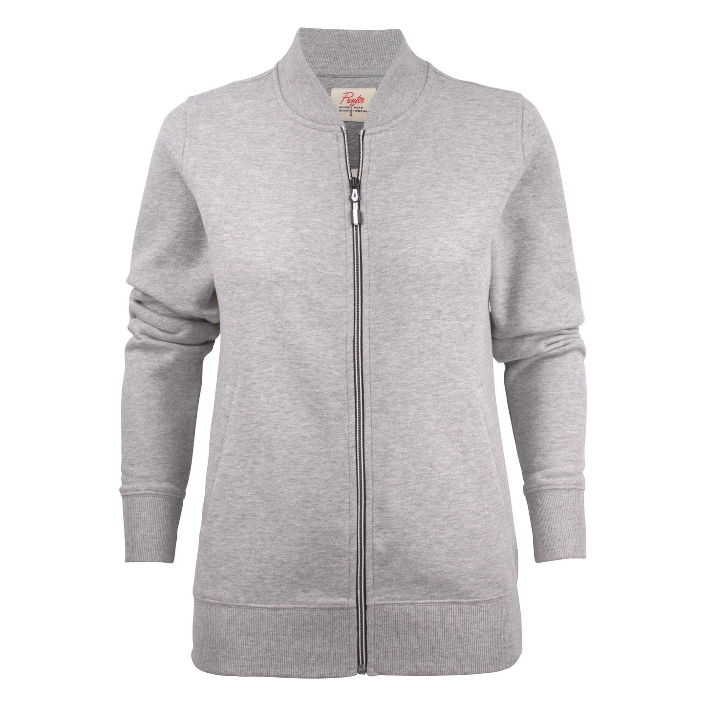 Grey Melange - Back - Printer Womens-Ladies Javelin Sweat Jacket