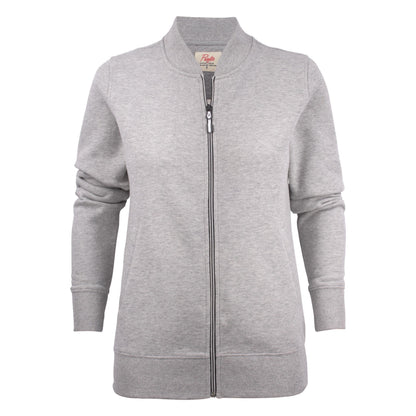 Grey Melange - Back - Printer Womens-Ladies Javelin Sweat Jacket