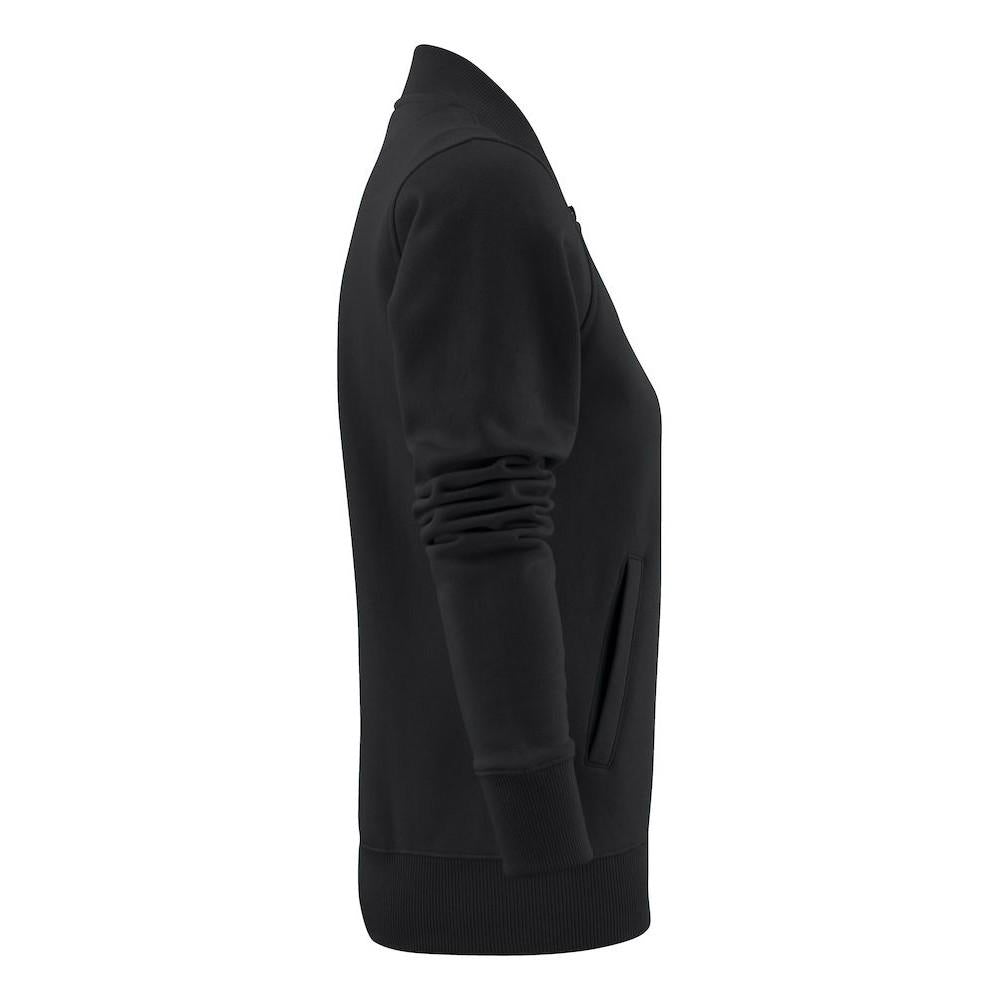 Black - Side - Printer Womens-Ladies Javelin Sweat Jacket
