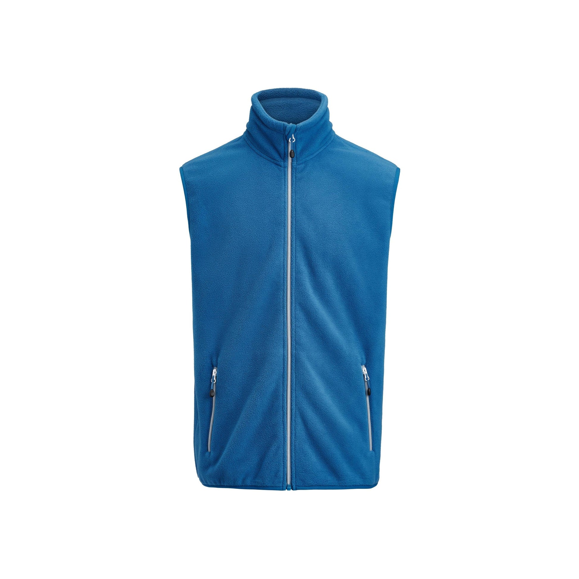 Bright Blue - Back - Printer RED Mens Sideflip Sleeveless Fleece Top