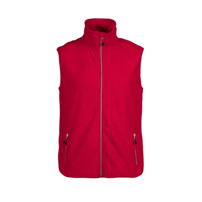 Bright Blue - Front - Printer RED Mens Sideflip Sleeveless Fleece Top