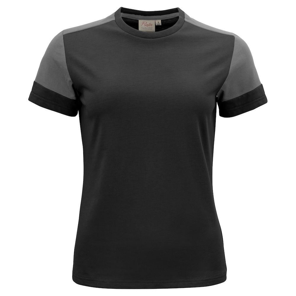 Black-Anthracite - Front - Printer PRIME Womens-Ladies T-Shirt