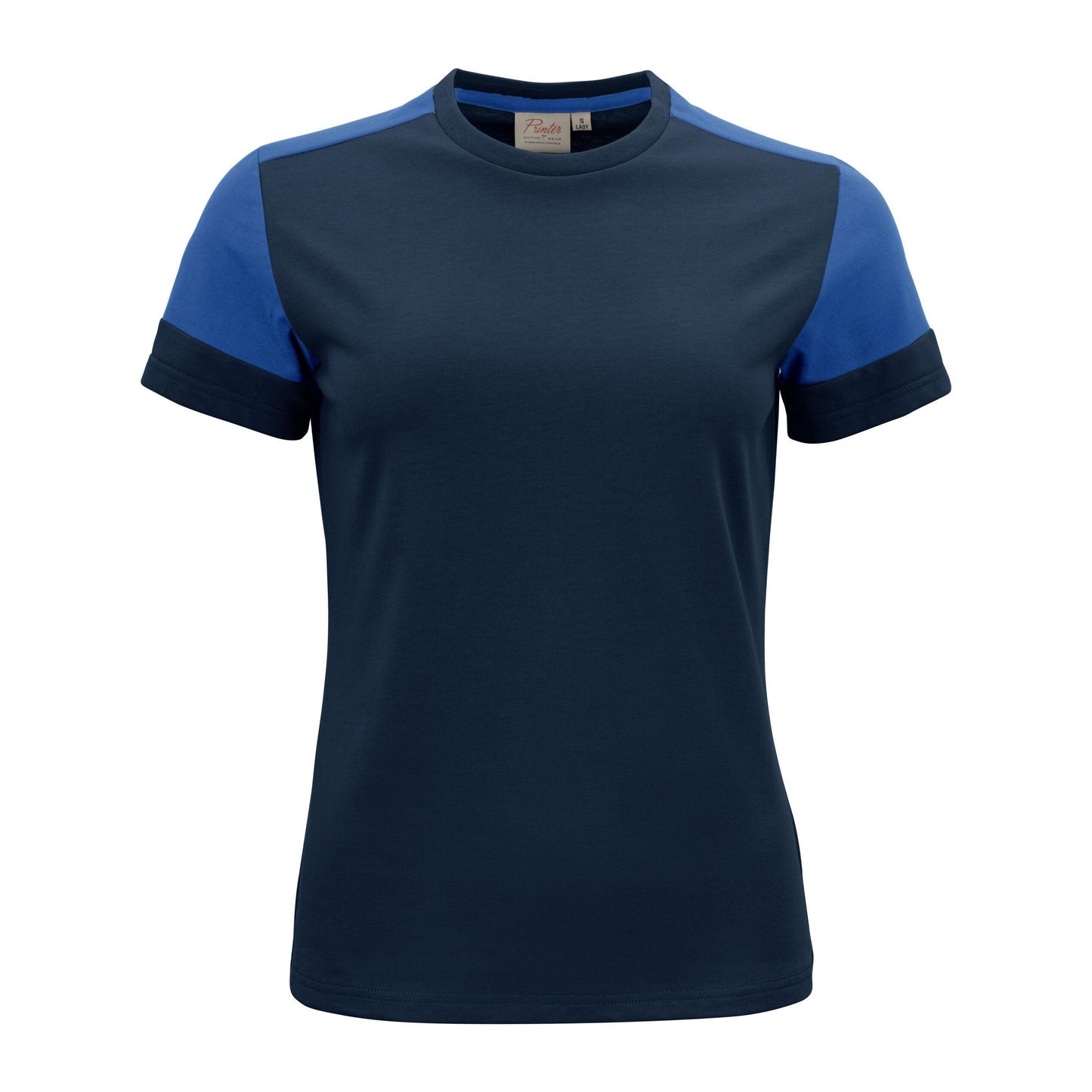 Navy-Cobalt - Front - Printer PRIME Womens-Ladies T-Shirt