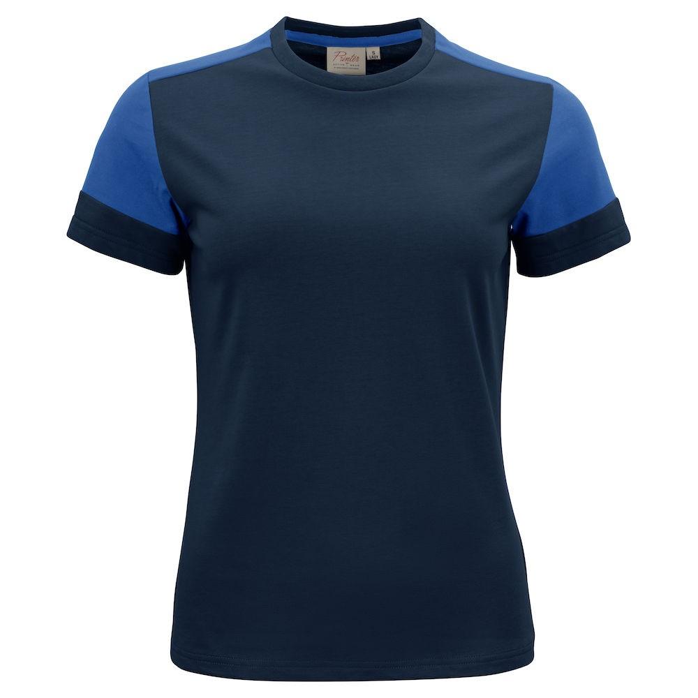 Navy-Cobalt Blue - Front - Printer PRIME Womens-Ladies T-Shirt