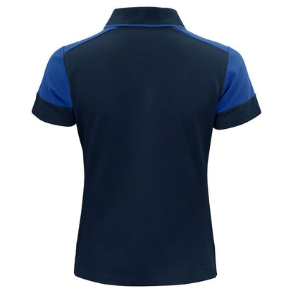 Navy-Cobalt Blue - Back - Printer PRIME Womens-Ladies Polo Shirt