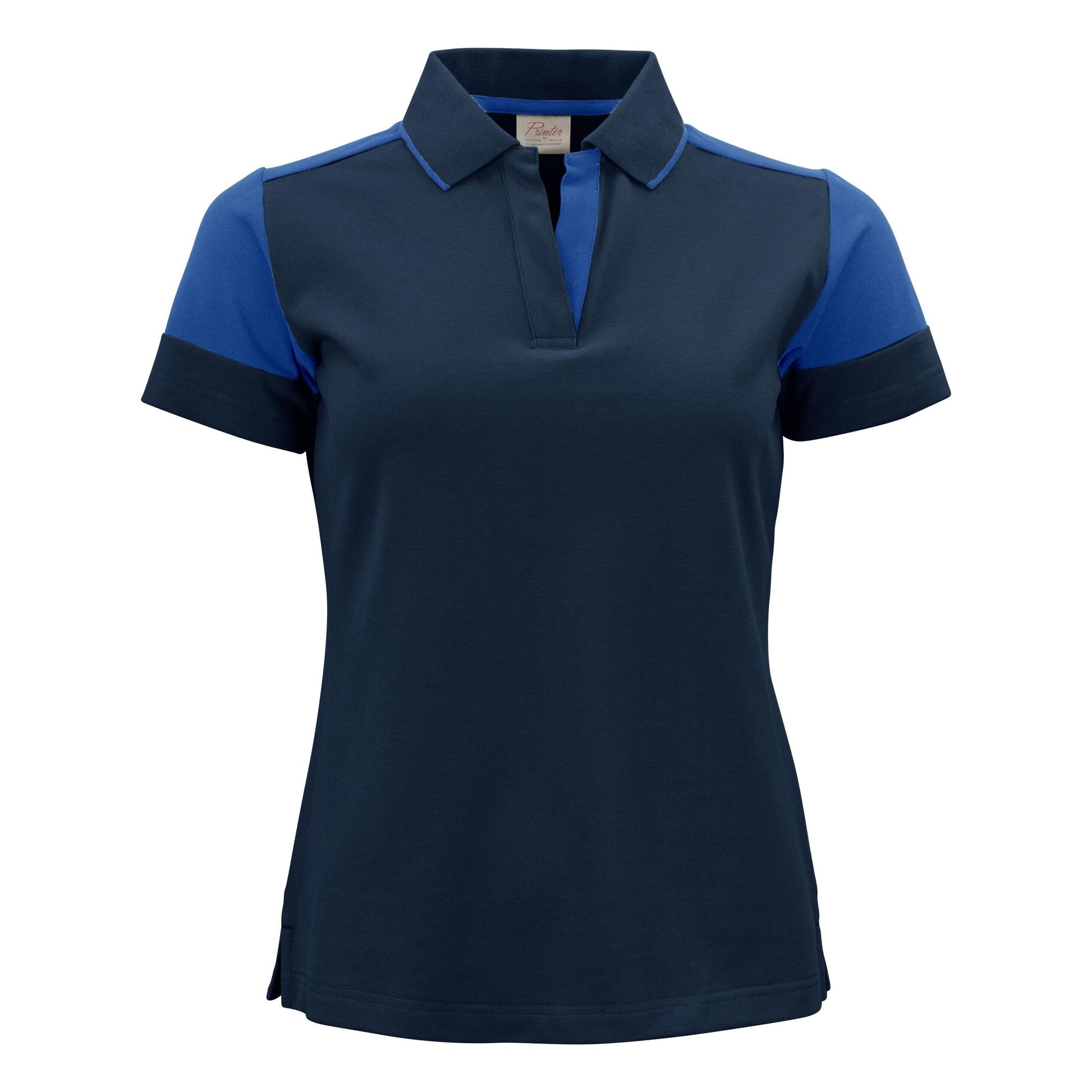 Navy-Cobalt - Back - Printer PRIME Womens-Ladies Polo Shirt